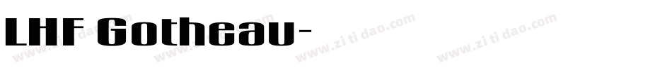LHF Gotheau字体转换
